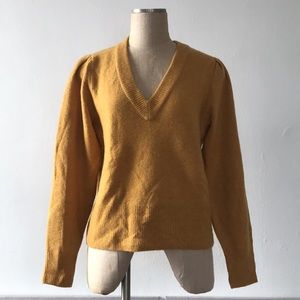 Madewell mustard yellow sweater, M